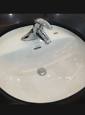 TOTO洁具卫浴台下盆洗脸盆LW582CFB双孔四寸白色