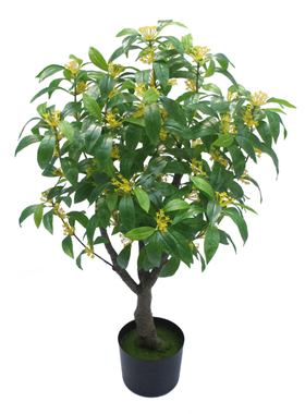 仿真植物盆栽桂花树装饰
