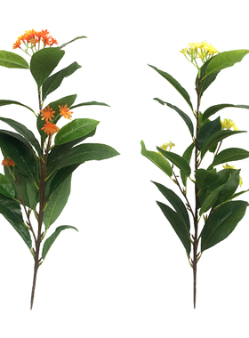仿真龙船花仙丹百日花水绣球绢花迷你小盆栽绿植桂花装饰厂家直售