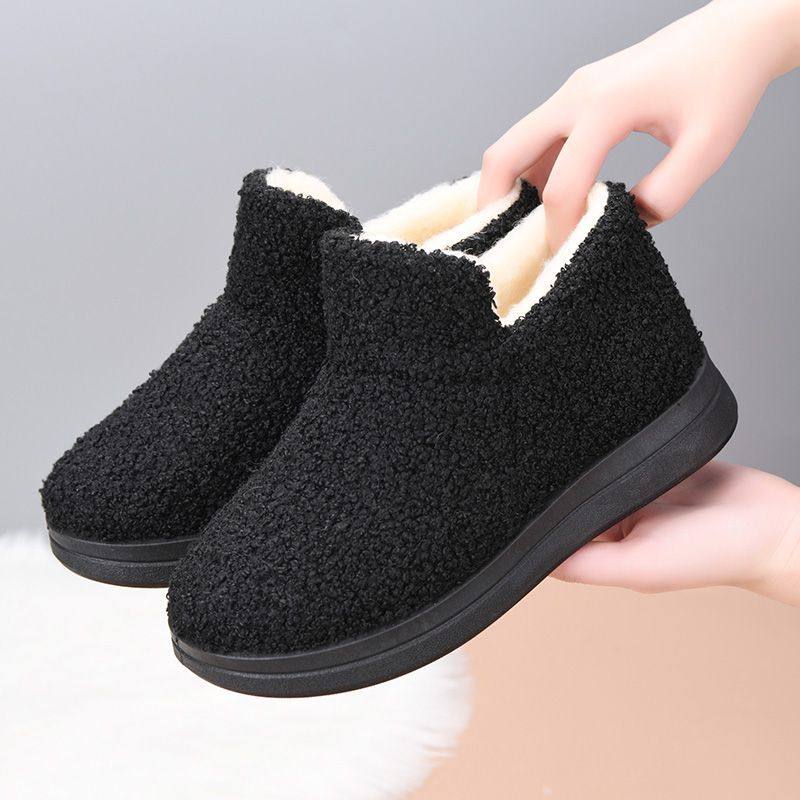 2025新款乐福鞋女鞋毛毛鞋一脚蹬舒适防滑平底时尚雪地靴加绒加厚,女鞋,时尚雪地靴,淘宝优惠券,粉丝福利购,淘宝优惠卷
