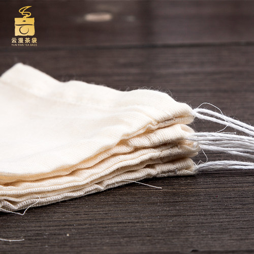 30个10*15纯棉纱布袋煲汤袋中药袋煎药袋卤料调料包抽绳袋过滤袋 - 封面