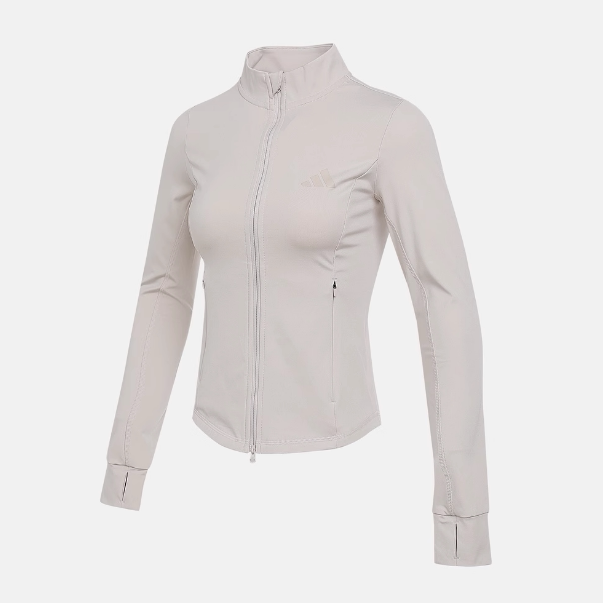 Adidas阿迪达斯正品新款春秋女子针织紧身显瘦运动夹克外套KF2665