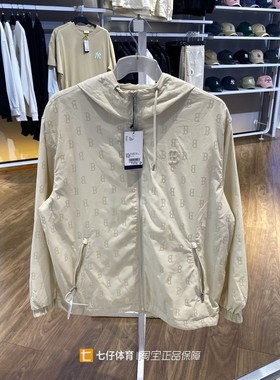 MLB正品新款秋季男女同款百搭梭织时尚户外运动夹克外套3AWJM0444