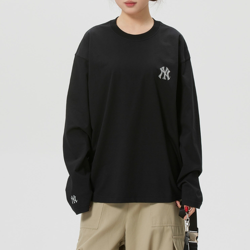 MLB正品新款春秋男女同款印花时尚休闲长袖卫衣套头衫3ATSB0261