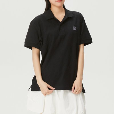 MLB正品新款春秋男女同款老花时尚百搭宽松休闲运动POLO衫短袖T恤