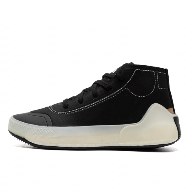Adidas阿迪阿斯正品新款春秋季女款纯色时尚高帮帆布休闲鞋FX1955