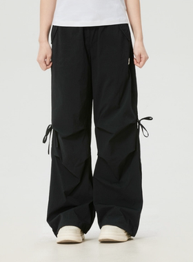 MLB正品新款春秋男女同款梭织百搭宽松运动休闲工装长裤3FWPB0263