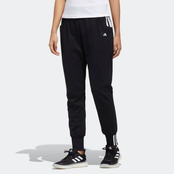 Adidas阿迪达斯正品新款春秋季印花日常休闲束脚针织长裤IM8830