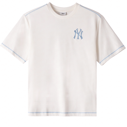 MLB正品新款夏季童款印花纽约洋基圆领时尚百搭短袖T恤7ATSM1263