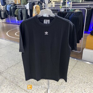 Adidas阿迪达斯正品夏季新款女纯棉三叶草宽松休闲短袖T恤IY7321