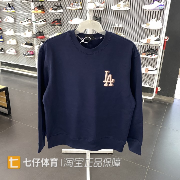 MLB男女圆领老花针织卫衣套头衫
