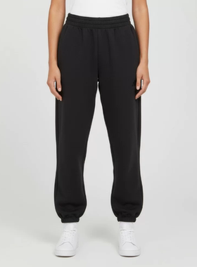 Adidas阿迪达斯新款春秋季女款收脚印花通勤针织长裤JM1652