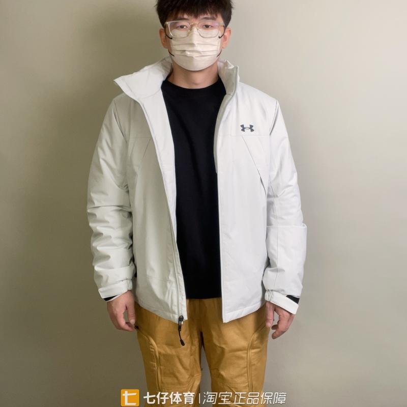 UA安德玛正品新款秋季男款立领夹棉梭织百搭运动休闲棉服24600901