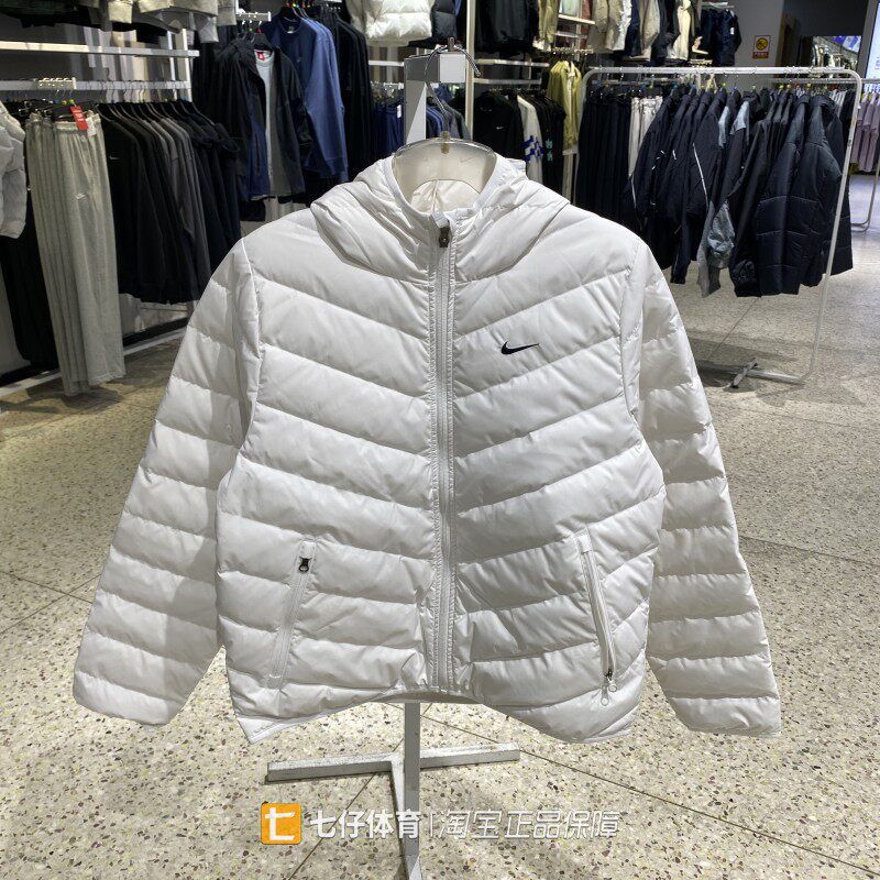 Nike耐克正品冬季新款女连帽保暖经典时尚百搭轻薄羽绒服IF5884