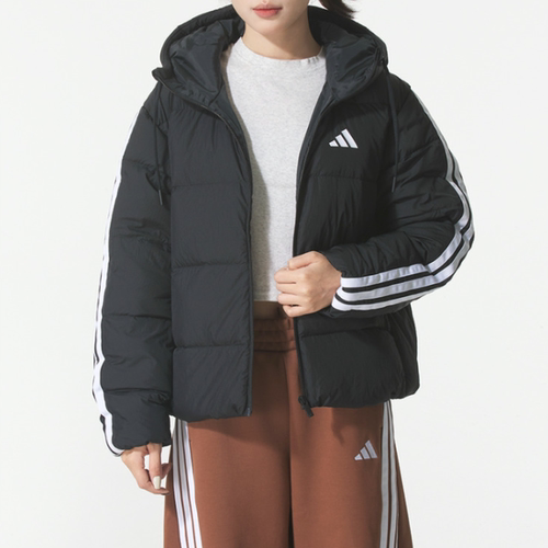 Adidas阿迪达斯正品新款冬季女子连帽宽松保暖休闲羽绒服KH3978