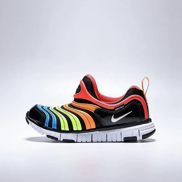 Nike耐克正品新款春秋季婴童款日常休闲毛毛虫彩虹色休闲鞋343738