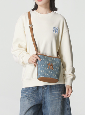 MLB正品新款四季女子百搭NY字母logo时尚休闲拎包斜挎包3ABMMV55N