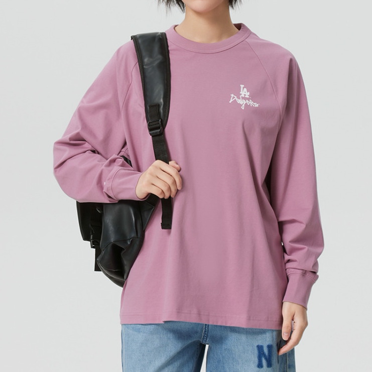 MLB正品新款春秋男女同款印花logo时尚百搭休闲长袖T恤3ATSB0361图片
