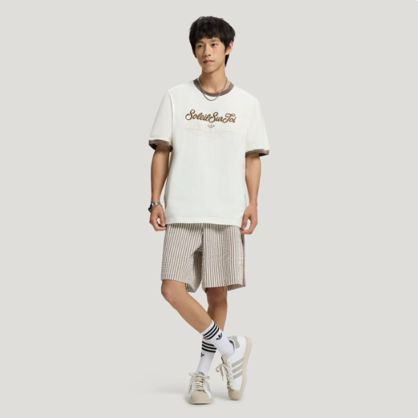 Adidas阿迪达斯正品新款夏季男款日常休闲百搭纯棉短袖T恤KW8252