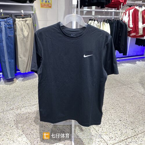 Nike耐克正品新款夏季男梭织圆领后背大勾刺绣运动休闲短袖IF2198
