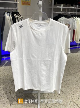 Skechers斯凯奇正品夏新款男女梭织圆领透气休闲短袖T恤P226U034