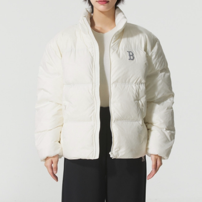 MLB正品新款冬季男女同款立领宽松百搭时尚休闲羽绒服3ADJB1356