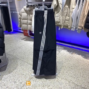 男女梭织三叶草休闲阔腿长裤 秋季 KA2760 新款 Adidas阿迪达斯正品