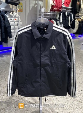 Adidas阿迪达斯正品春季新款男梭织翻领摇粒绒宽松休闲外套KR2499