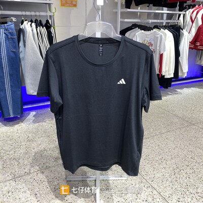 Adidas阿迪达斯正品夏新款女梭织圆领舒适透气休闲短袖T恤KU8737