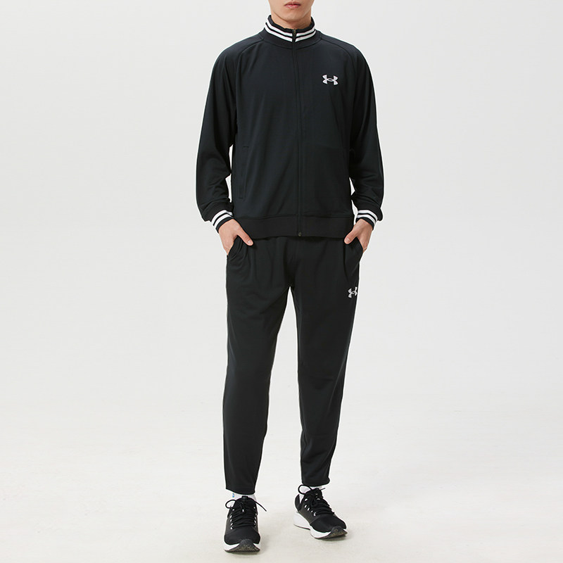 UA安德玛正品春秋男子梭织印花logo户外宽松休闲运动套装1389369