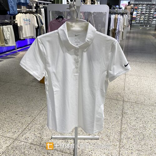 耐克女梭织透气运动休闲POLO衫