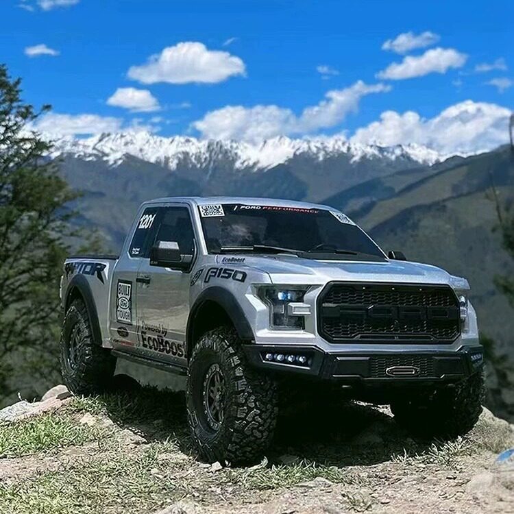 km雷神新款 1/8仿真福特猛禽f150皮卡车rtr遥控电动攀爬车越野车