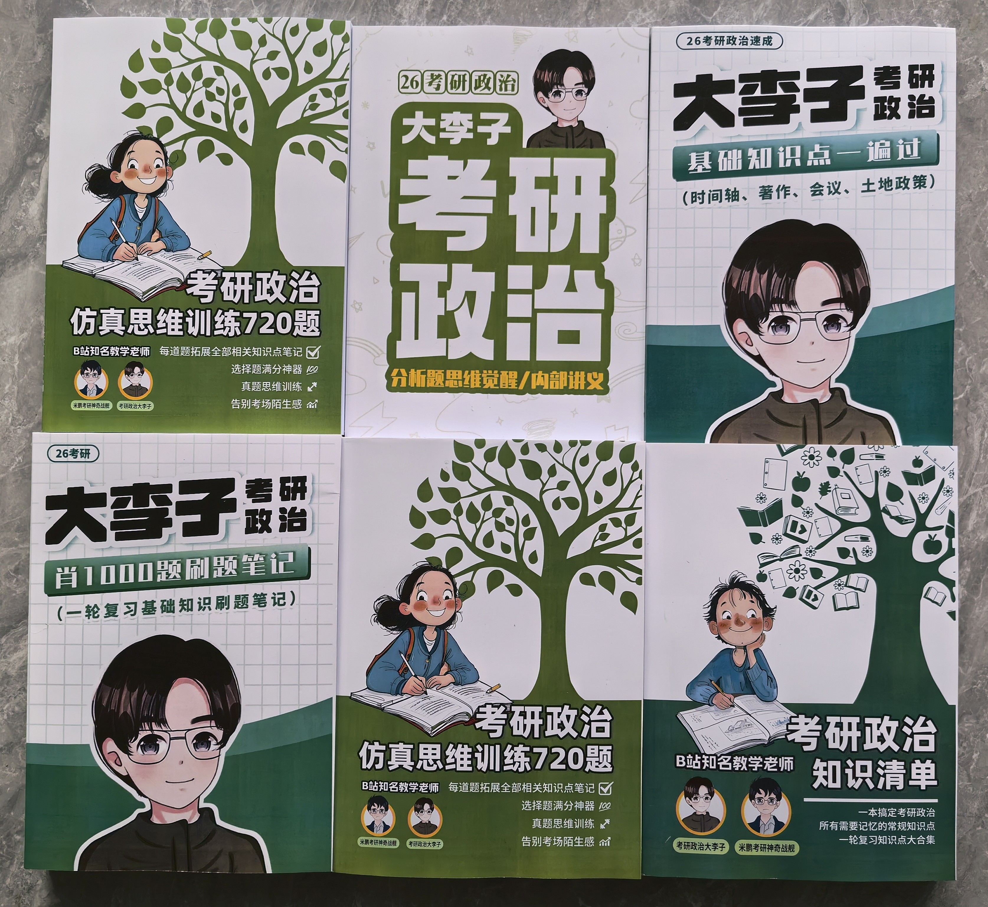 26政治考研大李子政治知识清单720题分析题觉醒肖1000题基础知识