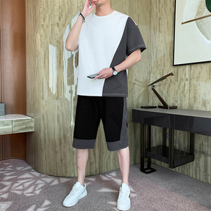 2夏季短袖短裤男套装潮流时尚休闲套装A210-TZ8203-P65图片
