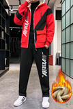 冬季加绒卫衣套装男羊羔绒套装两件套上衣可单卖A210-TZ832-P95，男装休闲套装，星座210-3