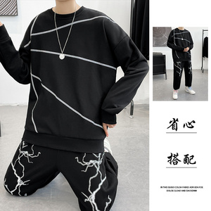秋季套装男潮流港风套装A210-TZ8803-P75图片