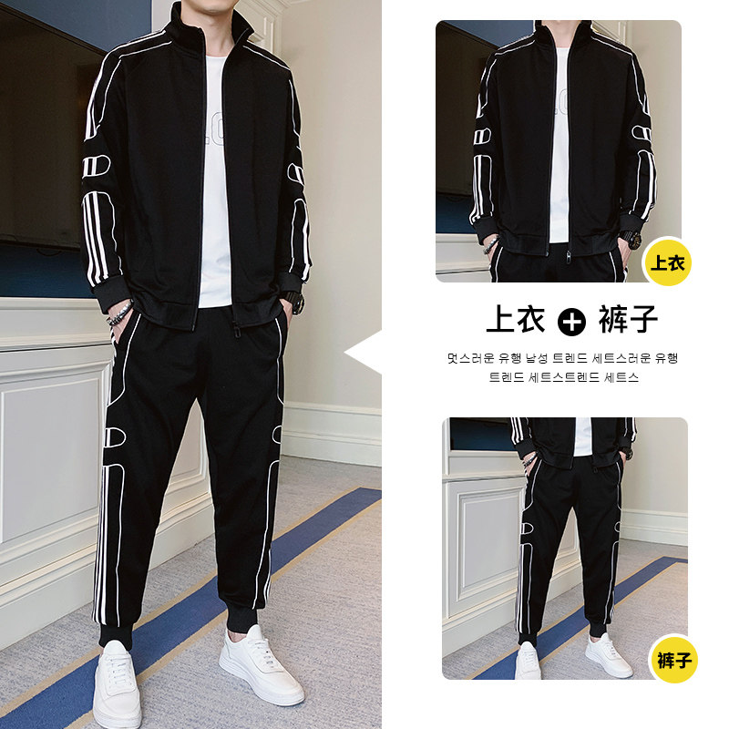 秋季卫衣套装男潮流时尚休闲套装A210-TZ7102-P70图片