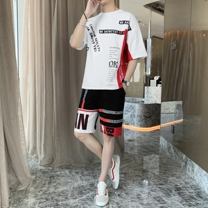 春夏季短袖短裤套装男宽松时尚套装A210-TZ003-P65图片
