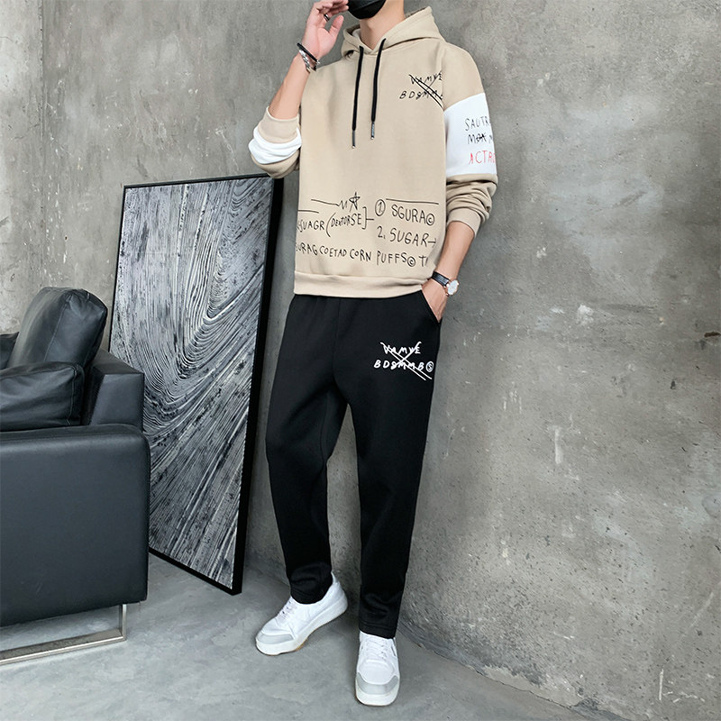 长袖套装男潮流时尚休闲套装A210—TZ9830-P65，男装休闲套装，星座210-3