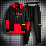 秋季卫衣男潮流两件套连帽卫衣男A210-TZ815-P65，男装卫衣，星座210-3