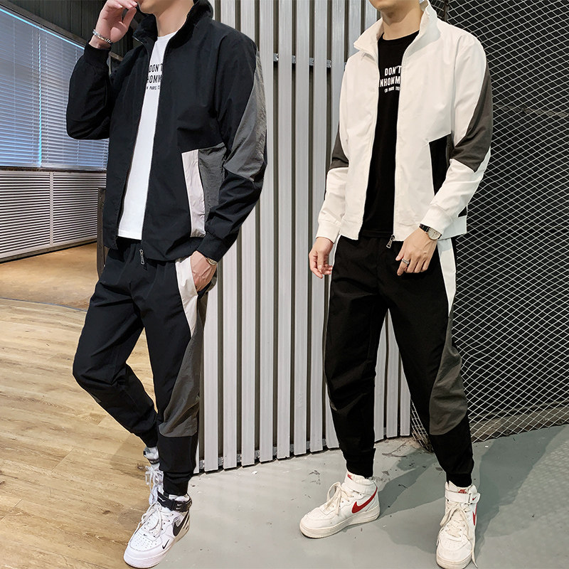 2025秋季夹克男潮流套装秋季两件套套装A210-TZ9383-P85图片
