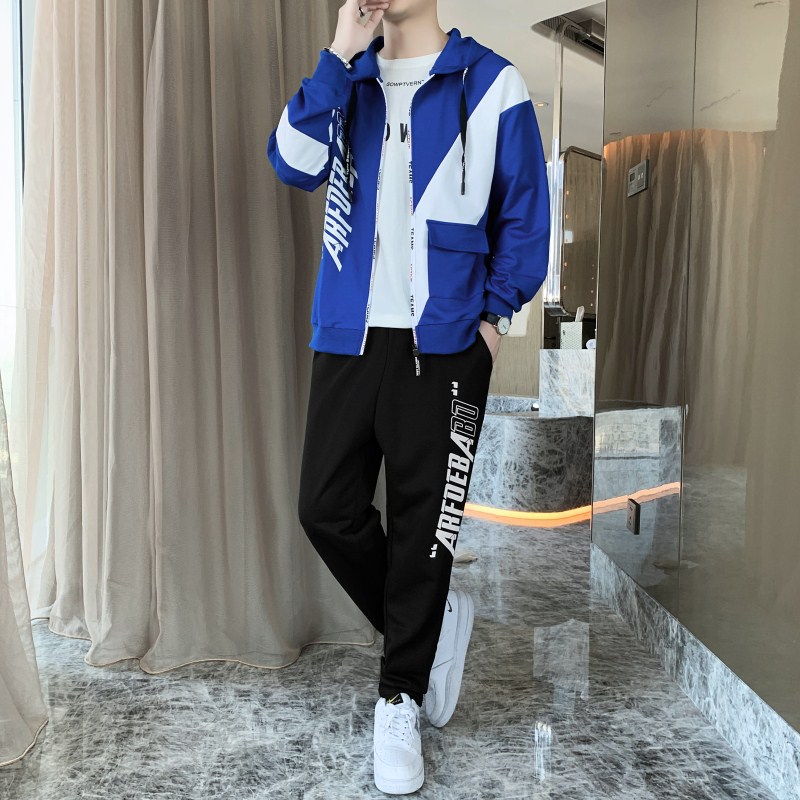 3春季套装男亲少年学生休闲运动套装长袖A210-TZ886-P70图片