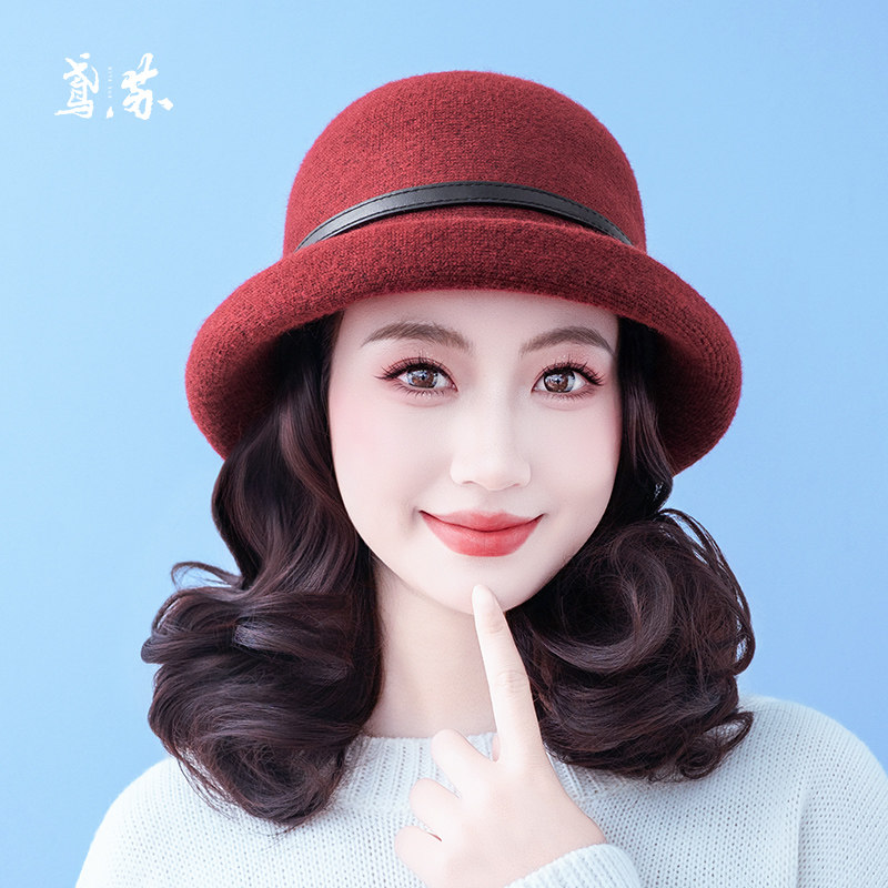 假发全头套女可拆卸假发帽子一体2025新款渔夫帽假发仿真人发丝冬,美发护发/假发,日常整顶假发,淘宝优惠券,粉丝福利购,淘宝优惠卷