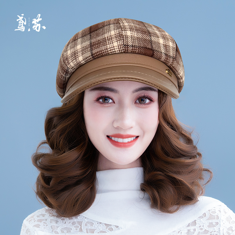 假发帽一体帽子2025高端假发八角