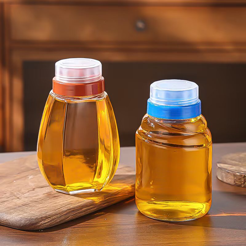 加厚高档蜂蜜瓶1斤2斤装专用辣椒酱加厚的食品级密封罐空瓶蜜罐子