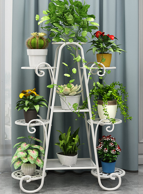 花架子落地式客厅室内阳台户外庭院多层铁艺植物摆放置物架花盆架