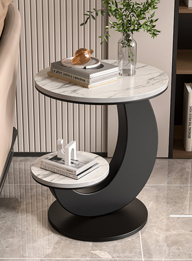 花架子客厅落地式高级感沙发旁落地摆件茶几玄关轻奢置物架小边几