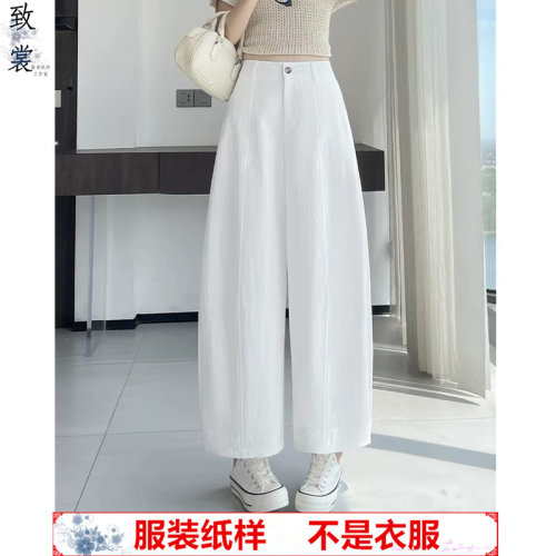 致裳夏弯刀裤裁剪纸样
