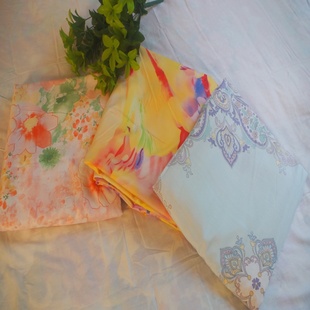 剩余尾单天丝莫代尔柔软床单欧美风格睡单双单人活性印染软滑清仓