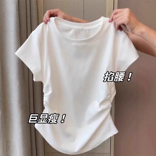 独特漂亮掐腰小上衣美式学院风